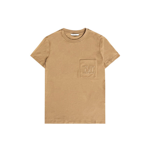 Max Mara Papaia Embroidered Pocket Short Sleeve Tee - SHENGLI ROAD MARKET