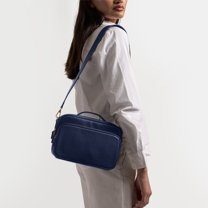 Meadow Large Satchel Navy Blue
