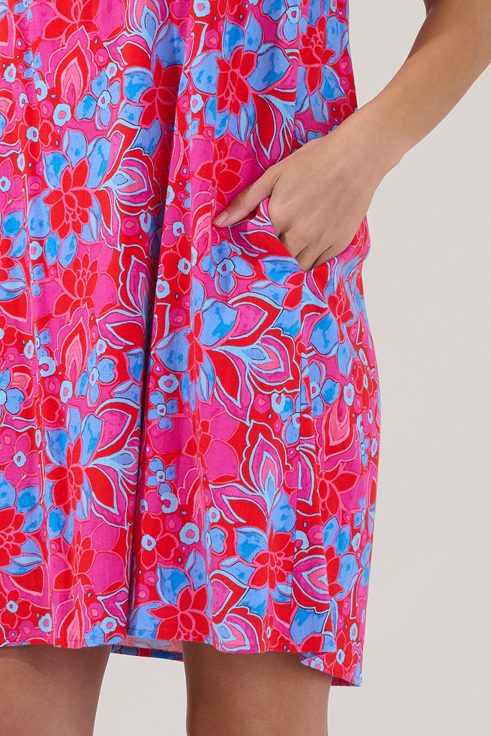 Melice Shift Mini Dress Floral