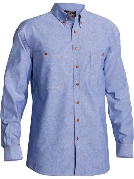 Men's Bisley L/S Chambray Shirt B76407