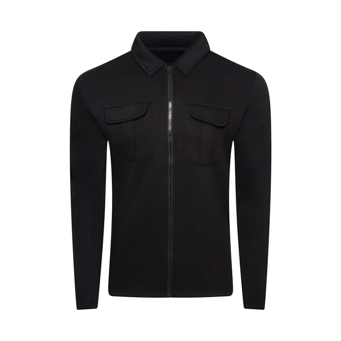 Men's Full-Zip Collared Overshirt