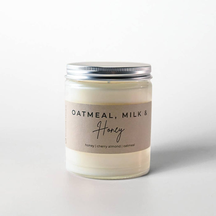 Milkhouse Candle Company - Oatmeal, Milk & Honey | 7 oz Classic Statement Candle