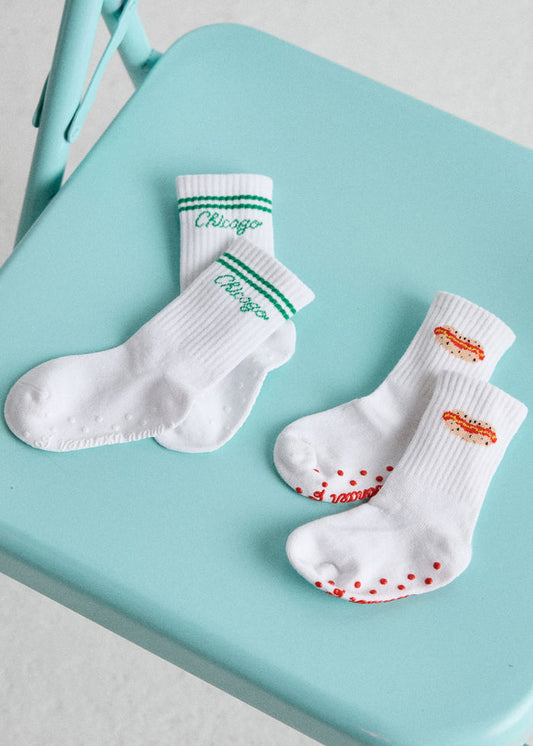 Mini Hot Dog & Chicago Sock Pair