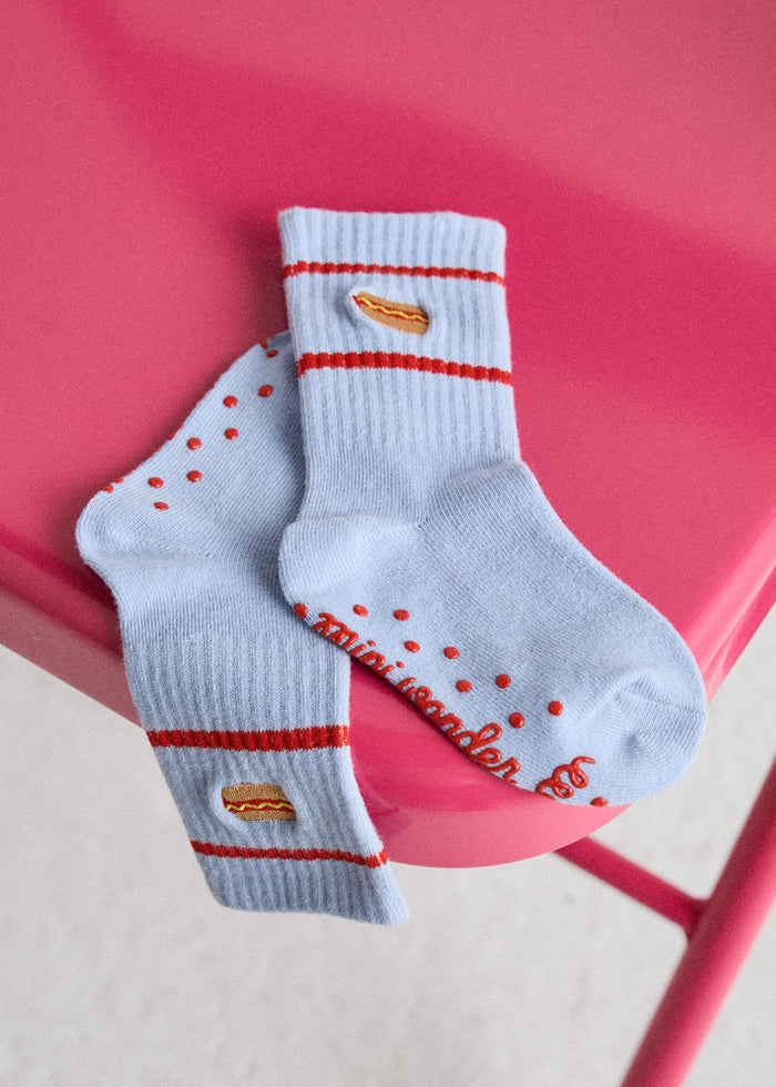 Mini Hot Dog Sock - Blue