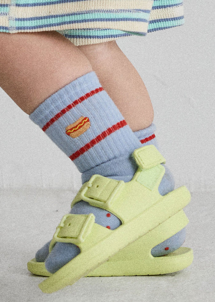 Mini Hot Dog Sock - Blue