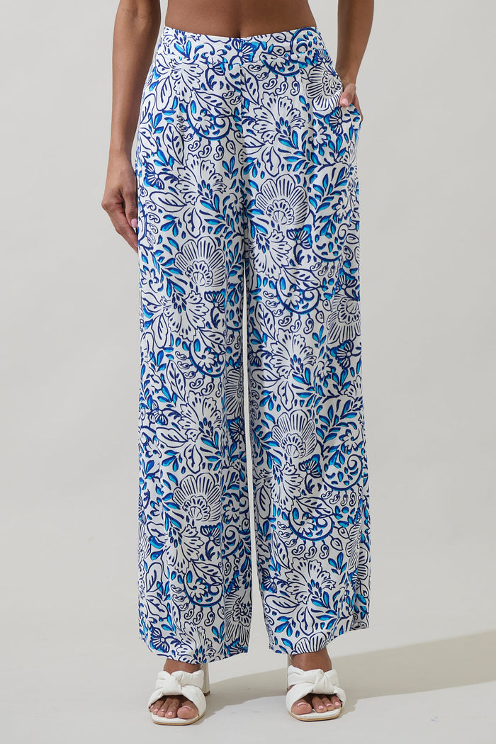 Mize Floral Elena Wide Leg Pants