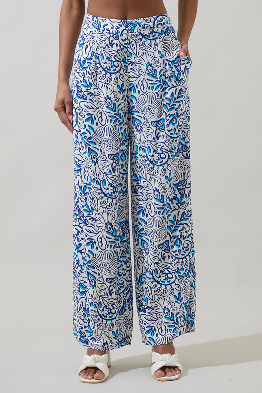 Mize Floral Elena Wide Leg Pants