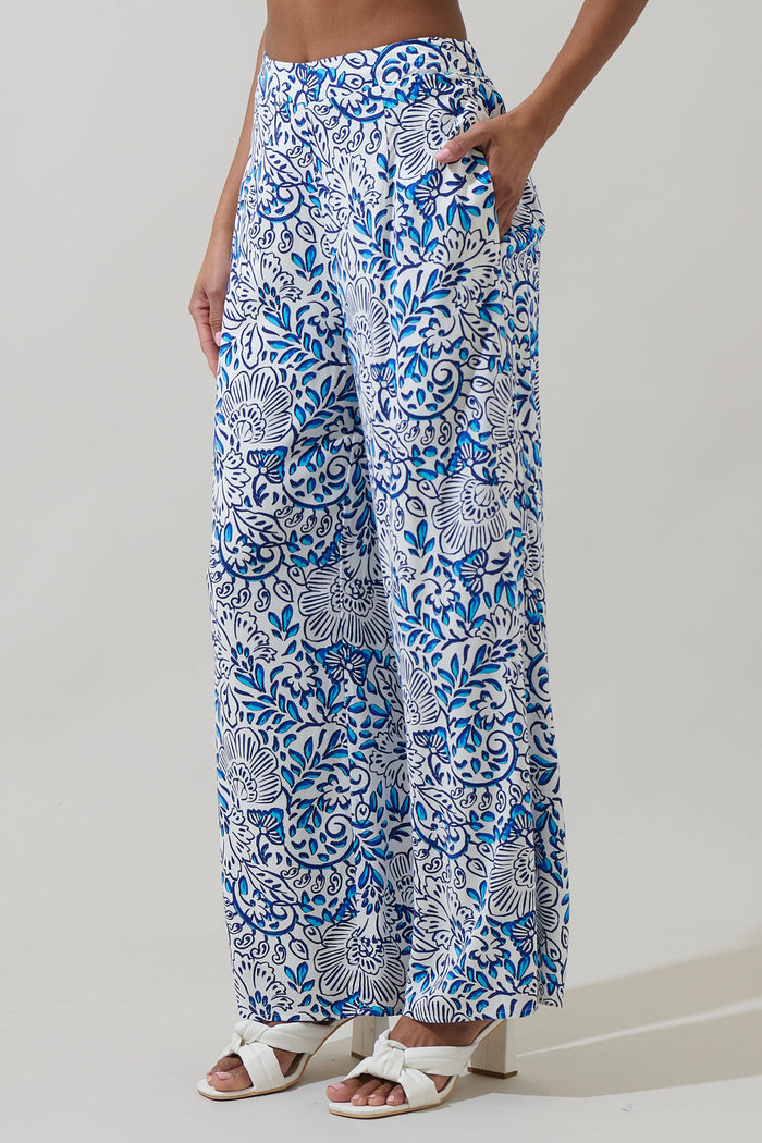 Mize Floral Elena Wide Leg Pants