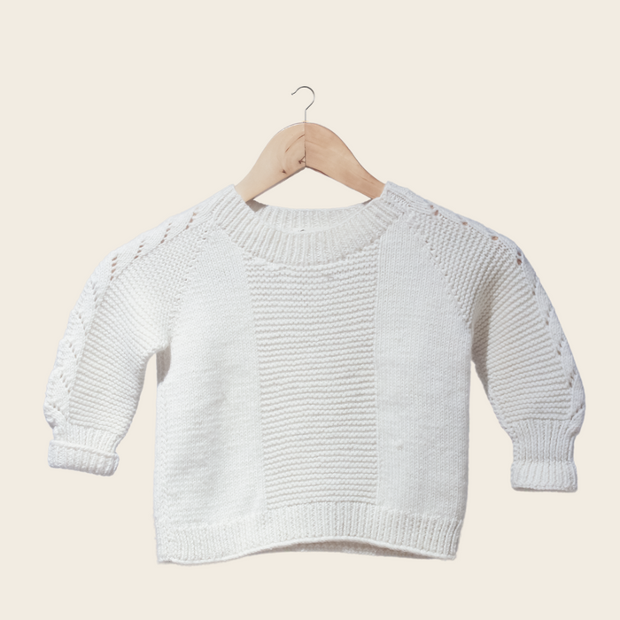 Mochi Baby Pullover | Handknitted Wool, Allergy-Free, Timeless & Eco-Friendly - Mojopanda Organic  Store