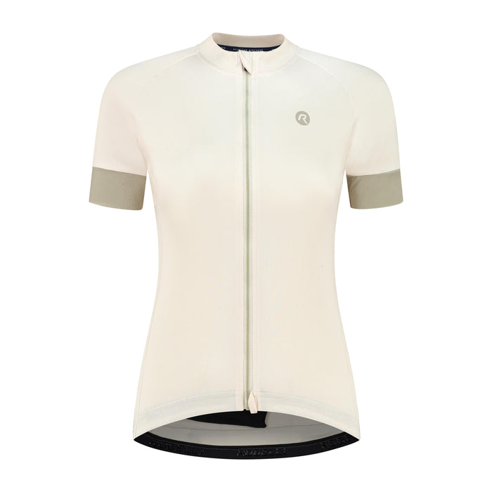 Rogelli Modesta fietsshirt dames zand korte mouw voorkant.