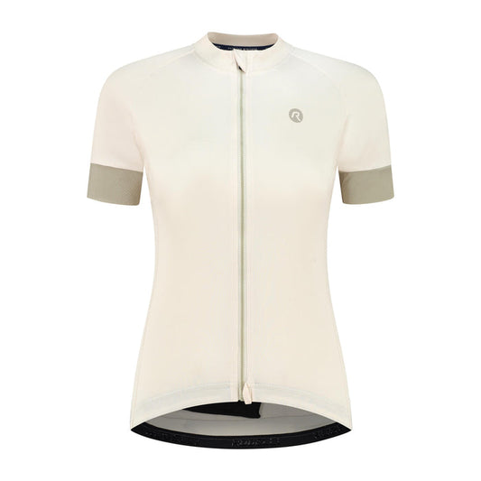 Rogelli Modesta fietsshirt dames zand korte mouw voorkant.