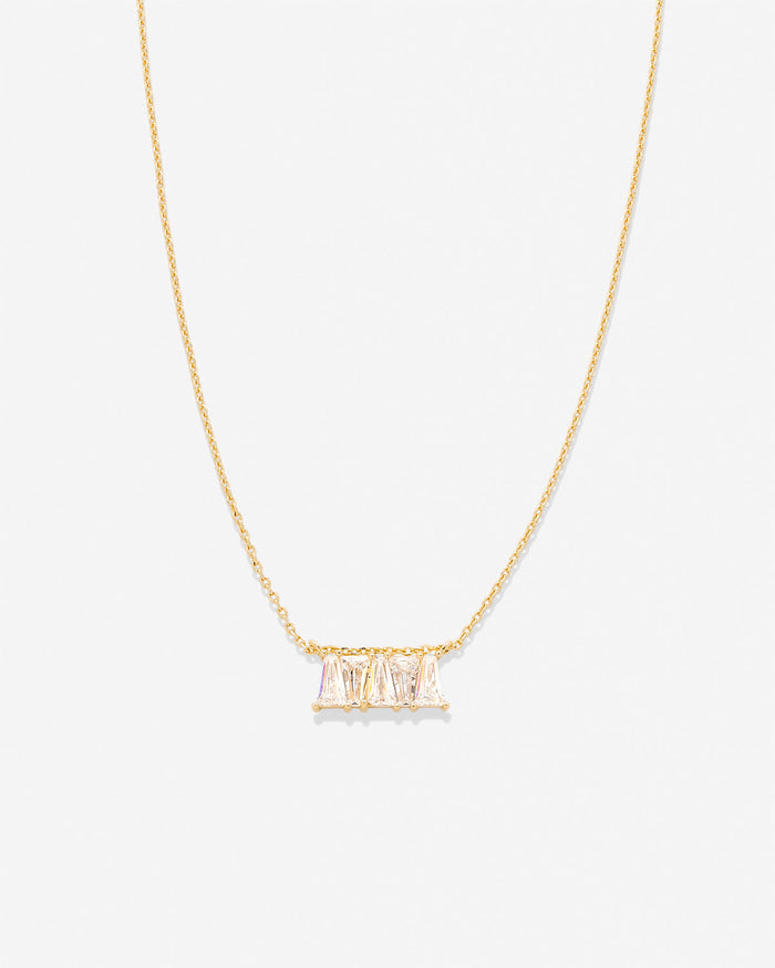 Mom Baguette Dainty Necklace