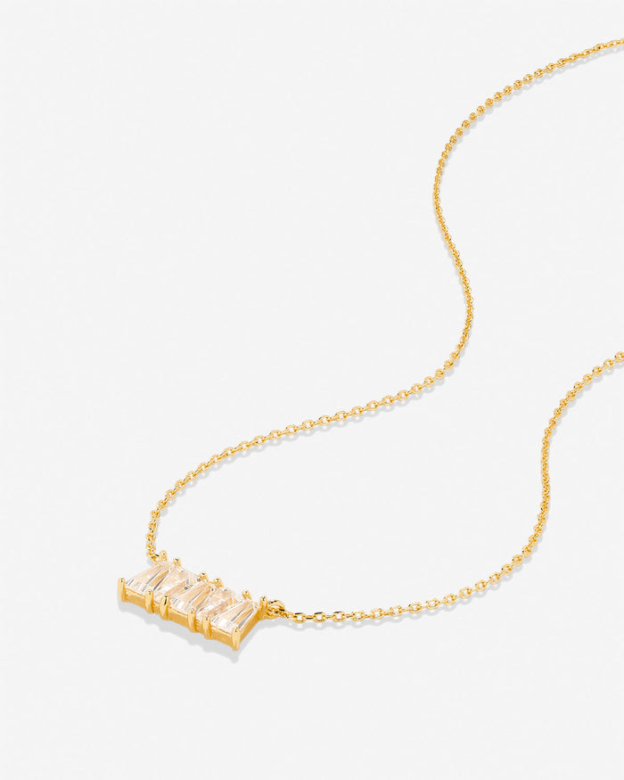 Mom Baguette Dainty Necklace