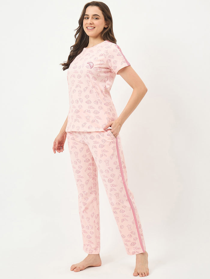 mSECRET Peach Cotton Night Suit