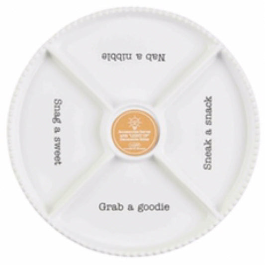 Mud Pie Circa Divided Tray, White