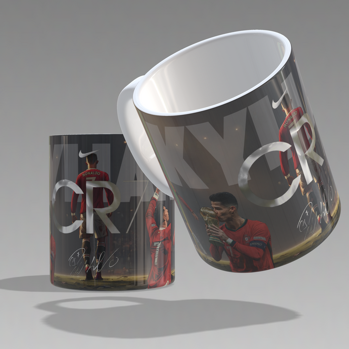 Mug Cristiano Ronaldo CR7 – tasse supporter Portugal personnalisée