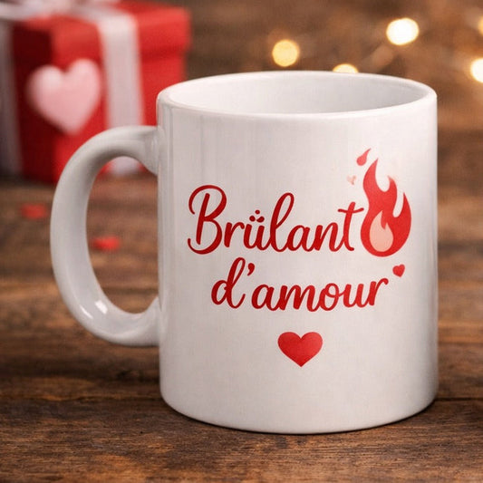 Mug Saint-Valentin Amour à boire – cadeau romantique couple