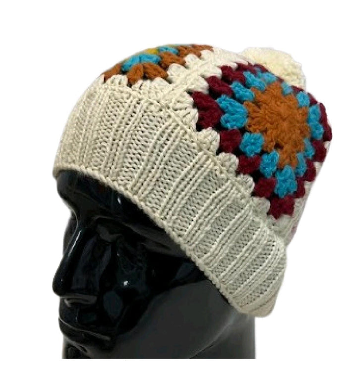 Multicolour  Hand  Crochet  Cap I 100% Woolen