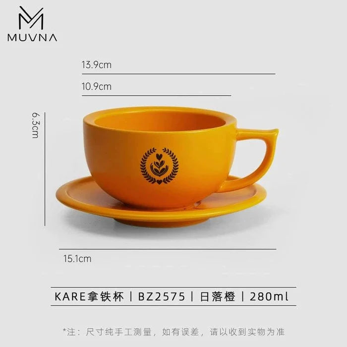 KARE Latte Cup Sunset Orange 280ml