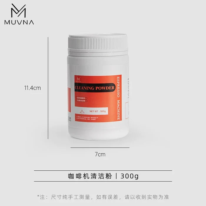 MUVNA Commercial Cleaning Powder for Coffee Machine: Household Brewing Head Scale Cleaning Powder 300g