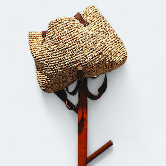 Natural Raffia Tote Bag