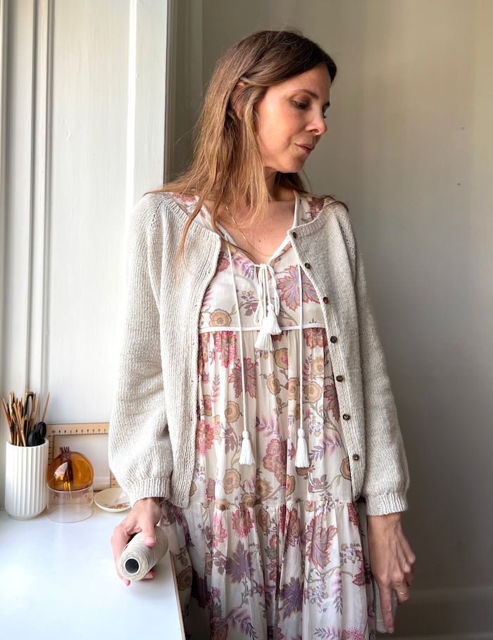 Nigrum cardigan by Refined Knitwear, Everyday knitting kit Knitting kits Refined Knitwear