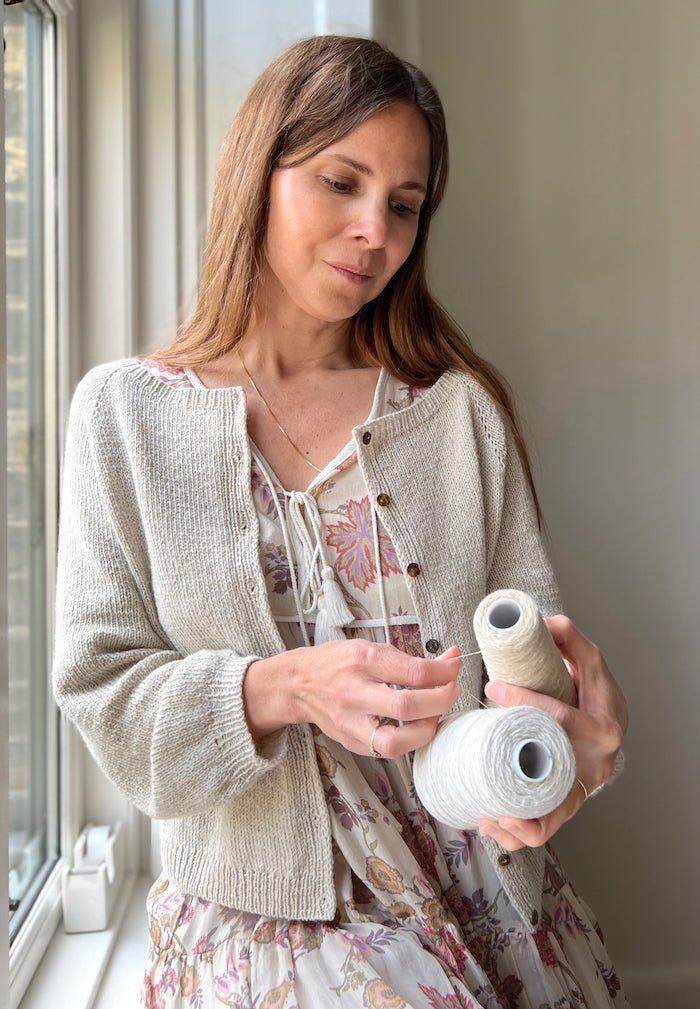 Nigrum cardigan by Refined Knitwear, Everyday knitting kit Knitting kits Refined Knitwear