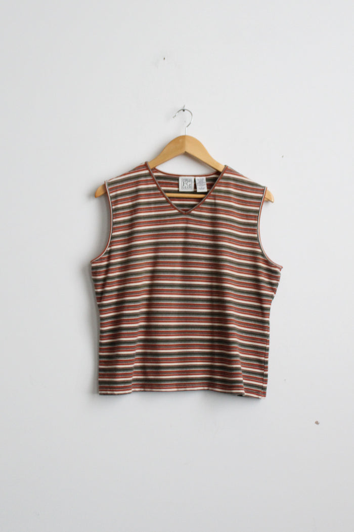 olive branch striped tee