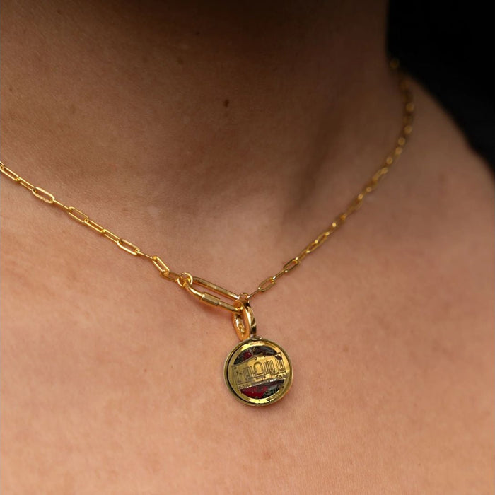 Olympia Stadium Charm | Gold & Silver