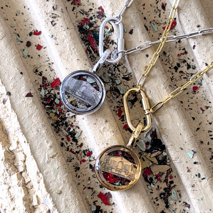 Olympia Stadium Charm | Gold & Silver