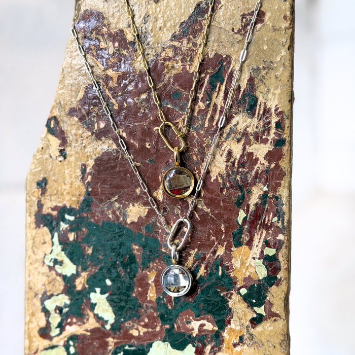 Olympia Stadium Charm | Gold & Silver