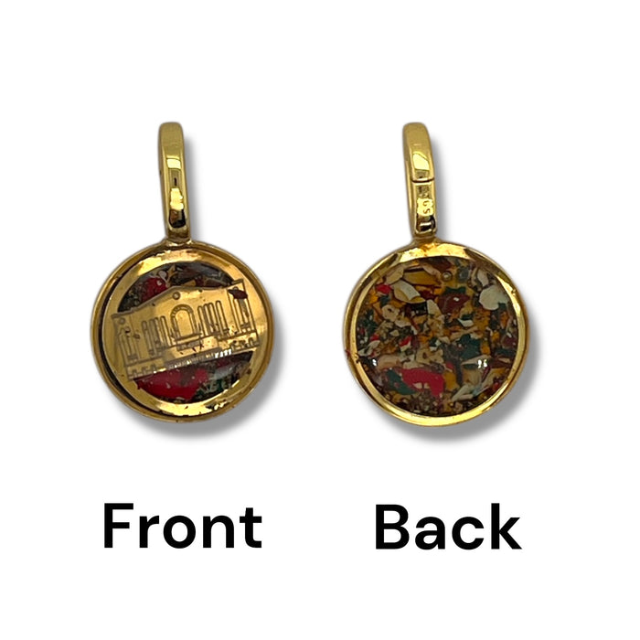 Olympia Stadium Charm | Gold & Silver