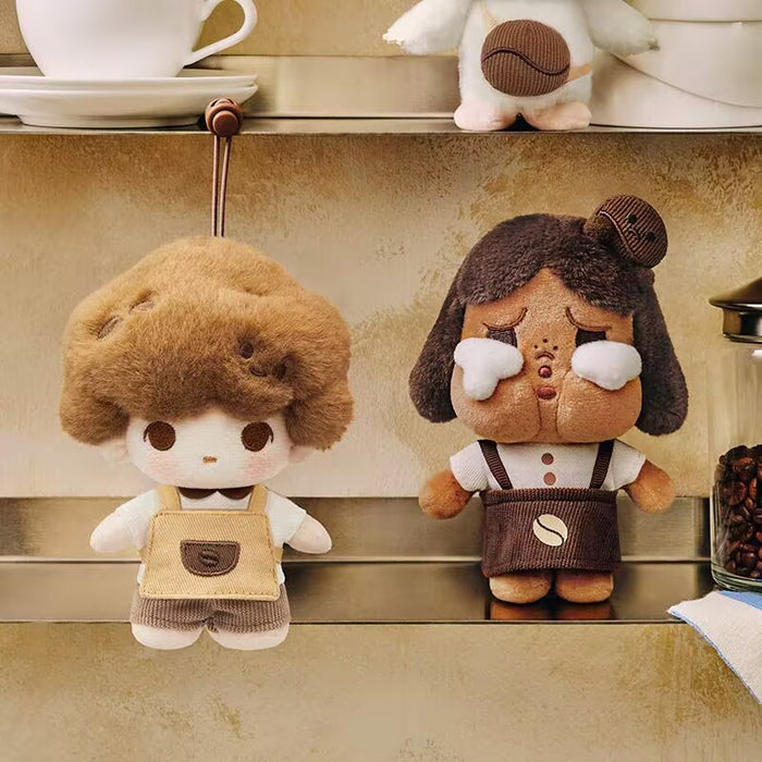 On the same day, POPMART Bubble Mart Bubble Cute Coffee Factory Plush Pendant Blind Box Doll Trendy Play