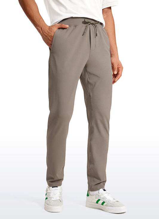 CRZ YOGA Men's Train Relaxed Fit On the Travel Pants 30'' Cliff Ash