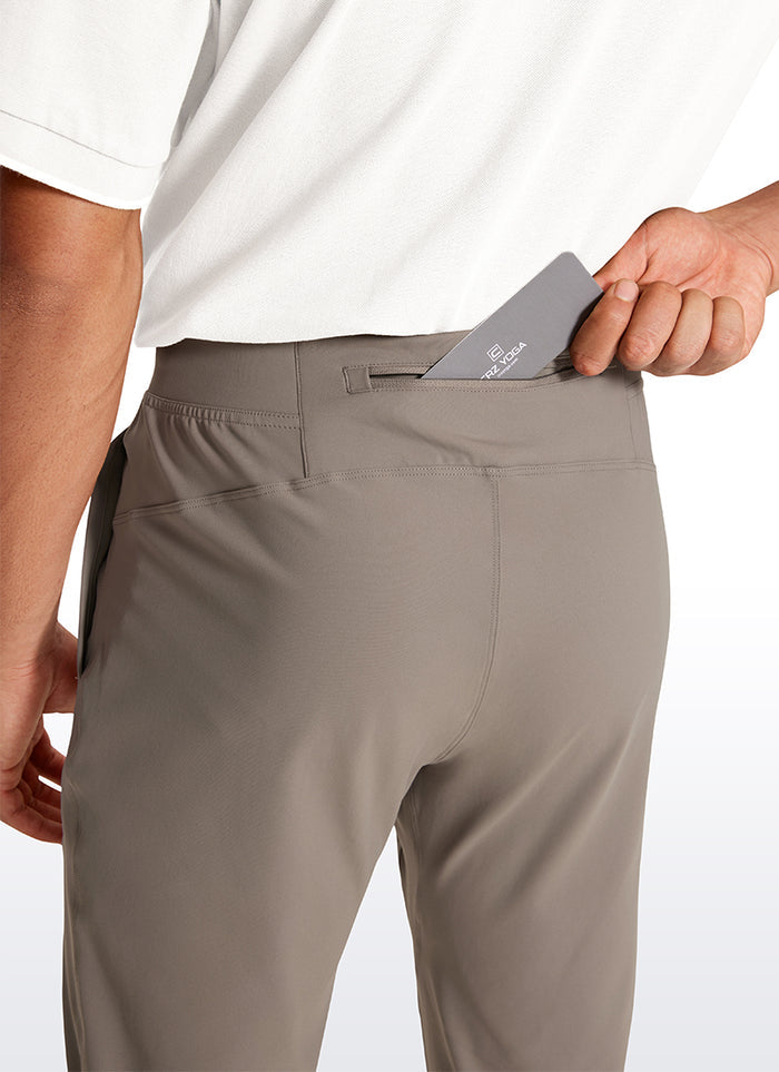CRZ YOGA Men's Train Relaxed Fit On the Travel Pants 30'' Cliff Ash