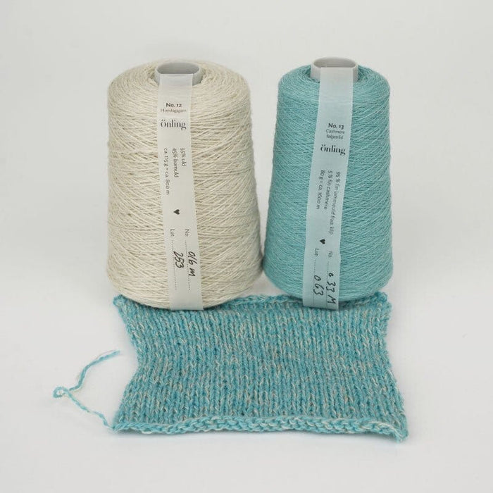 Önling Everyday kit, No 12 + No 13 | Warm light beige melange (016m), Turquoise melange (033m)