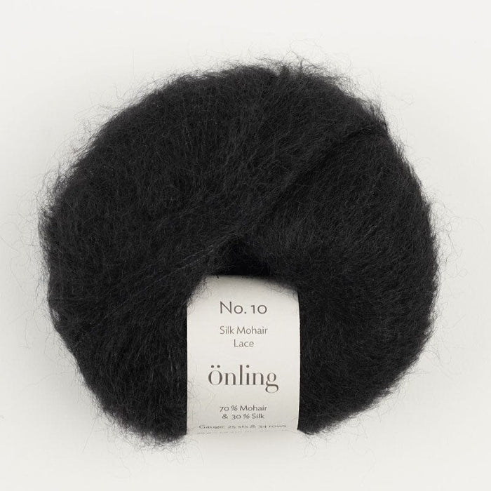 Önling No 10: Luxurious and exquisite silk mohair - Black x