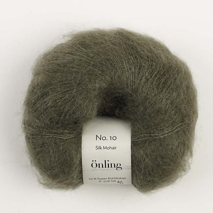 Önling No 10: Luxurious and exquisite silk mohair - Dark army (1838) x