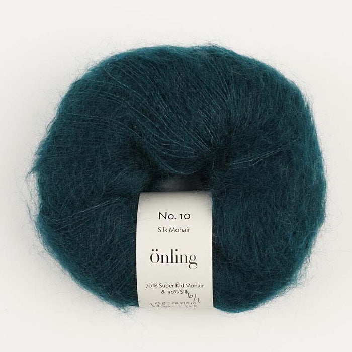 Önling No 10: Luxurious and exquisite silk mohair - Dark Petrol (0870) x