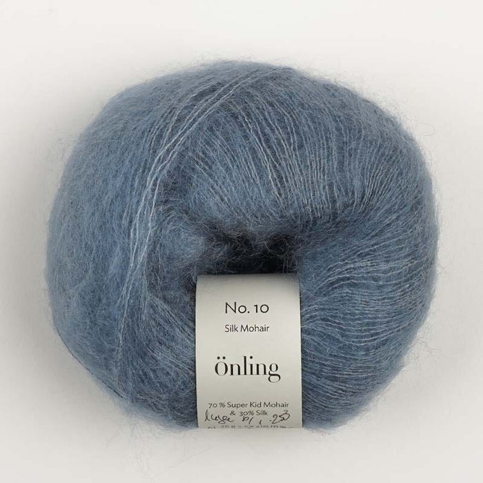 Önling No 10: Luxurious and exquisite silk mohair - Dark pigeon blue (1364) x