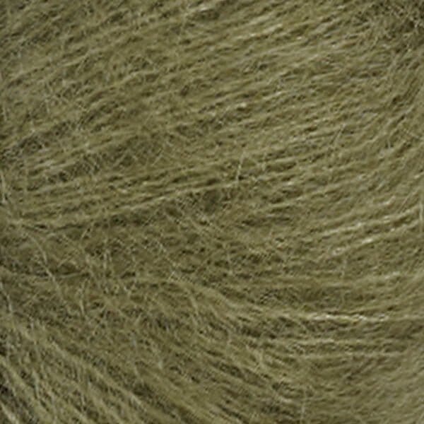 Önling No 10: Luxurious and exquisite silk mohair - Light army green (056)