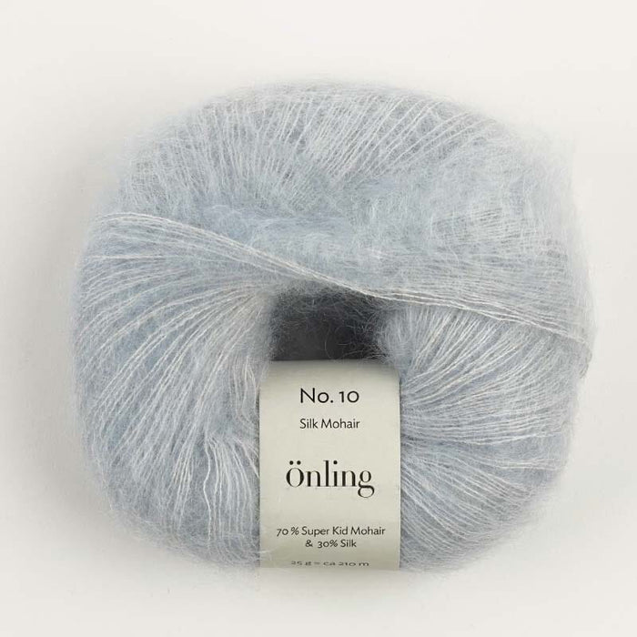 Önling No 10: Luxurious and exquisite silk mohair - Light blue (1115) x Yarn Sesia