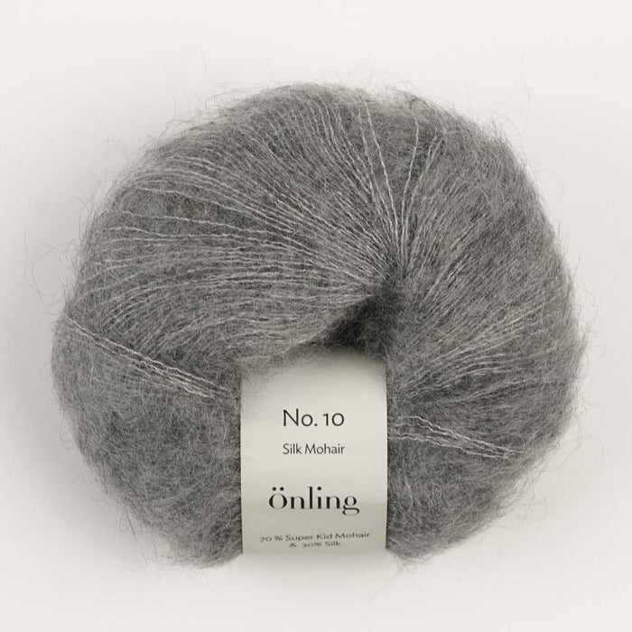 Önling No 10: Luxurious and exquisite silk mohair - Light grey (8463) x