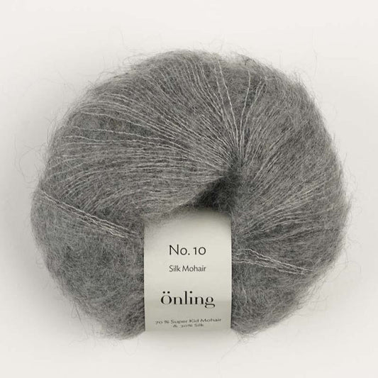 Önling No 10: Luxurious and exquisite silk mohair - Light grey (8463) x