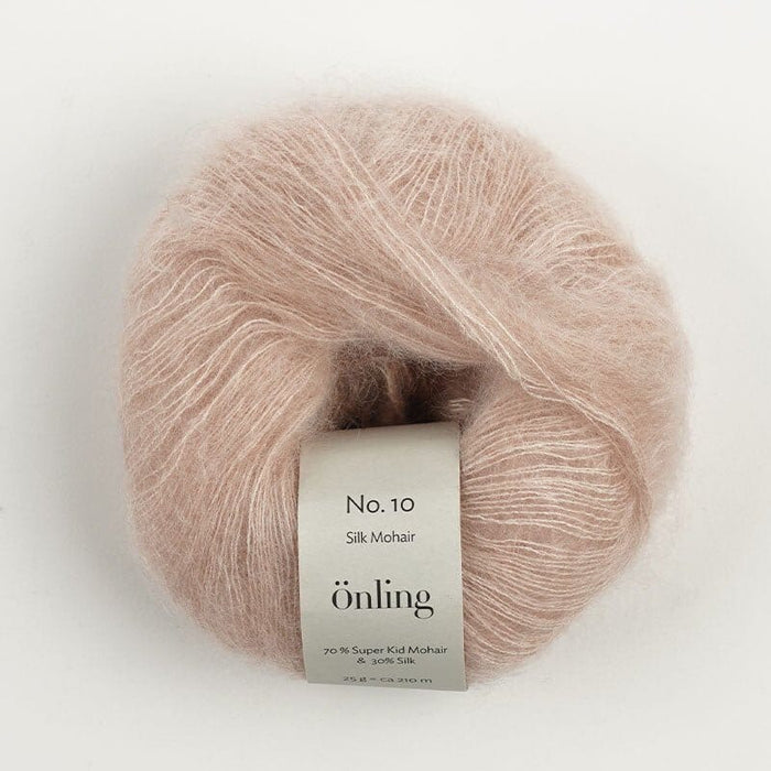 Önling No 10: Luxurious and exquisite silk mohair - Powder rose (107) / (3628)