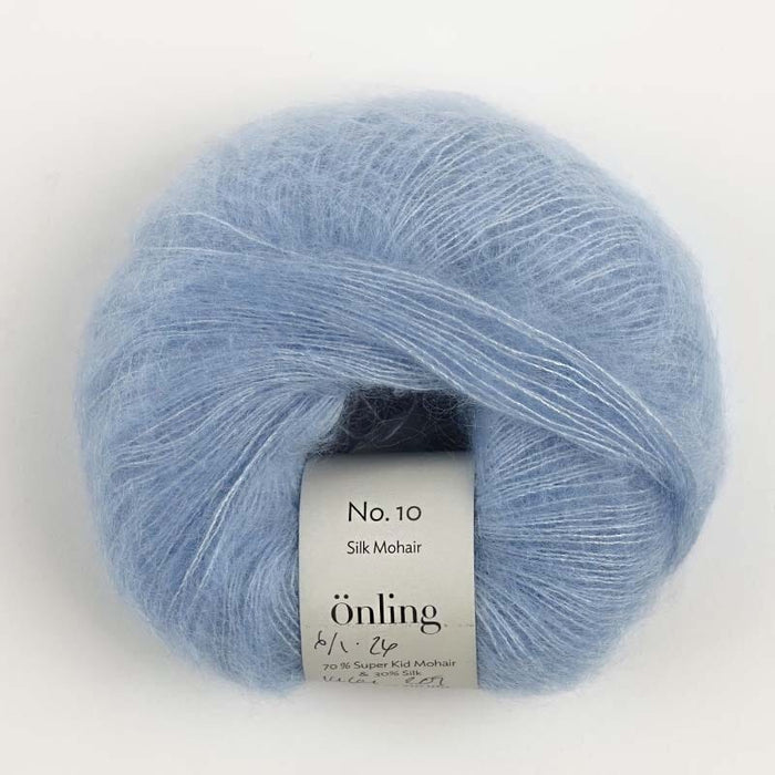 Önling No 10: Luxurious and exquisite silk mohair - Sky blue (1234) x Yarn Sesia