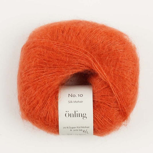 Önling No 10: Luxurious and exquisite silk mohair - Terracotta (1767) x
