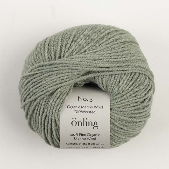 Önling No 3: 100% heavy organic merino wool - Sage green (060)