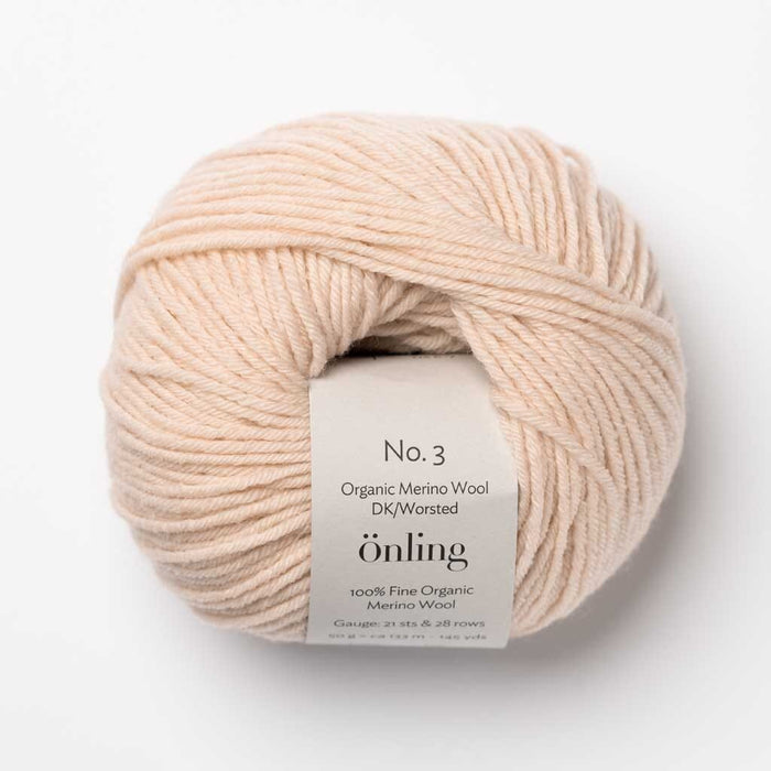 Önling No 3: 100% heavy organic merino wool Yarn Önling Yarn Very Light Peach (125)