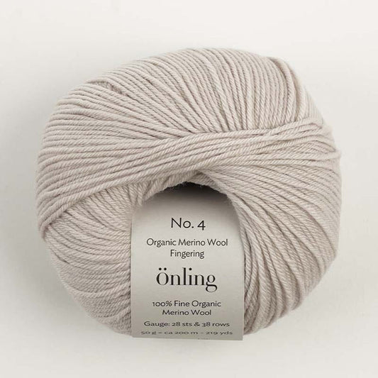 Önling No 4: 100% fine organic merino wool - Cold light beige (006)